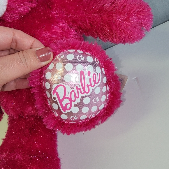Build-A-Bear Barbie Sparkly Pink Bear Plush with Sound Box - Picture 8 of 9